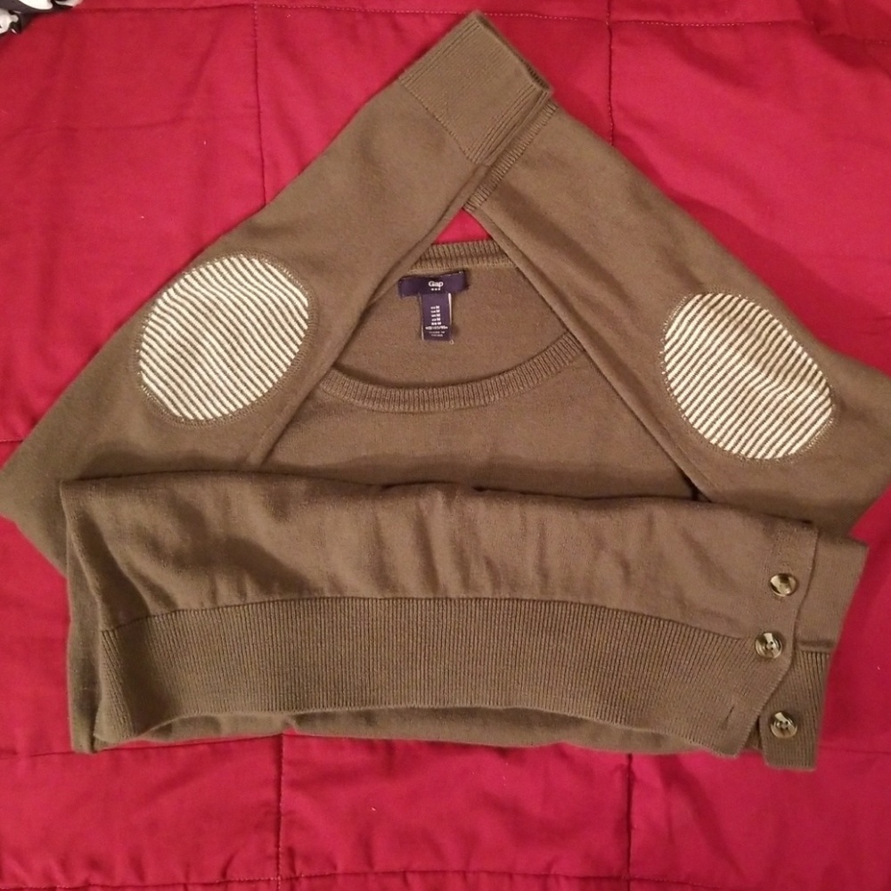 Army green, GAP sweater